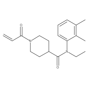 N-(2,3-dimethylphenyl)-N-ethyl-1-(prop-2-enoyl)piperidine-4-carboxamide结构式