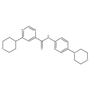 N-[4-(morpholin-4-yl)phenyl]-6-(oxan-4-yl)pyrimidine-4-carboxamide Structure