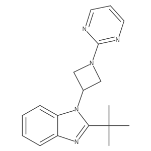 2-tert-butyl-1-[1-(pyrimidin-2-yl)azetidin-3-yl]-1H-1,3-benzodiazole结构式