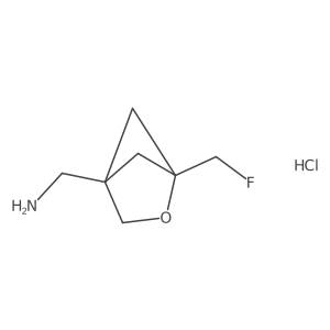 [1-(fluoromethyl)-2-oxabicyclo[2.1.1]hexan-4-yl]methanamine;hydrochloride Structure