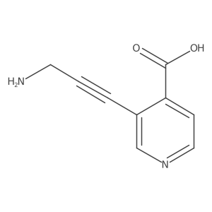 3-(3-Aminoprop-1-yn-1-yl)pyridine-4-carboxylic acid Structure