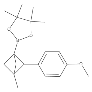 2-[(2R)-2-(4-methoxyphenyl)-3-methyl-1-bicyclo[1.1.1]pentanyl]-4,4,5,5-tetramethyl-1,3,2-dioxaborolane Structure