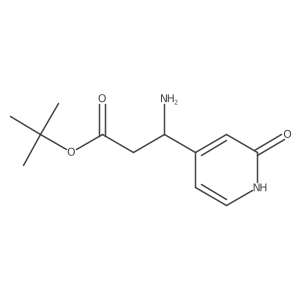 tert-butyl (3S)-3-amino-3-(2-hydroxypyridin-4-yl)propanoate Structure