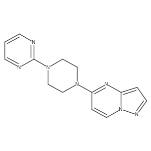 2-(4-{Pyrazolo[1,5-a]pyrimidin-5-yl}piperazin-1-yl)pyrimidine结构式