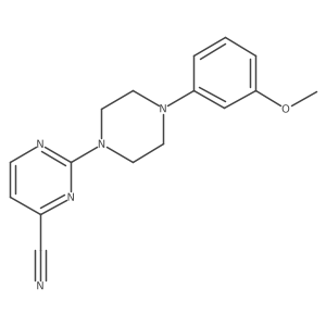 2-[4-(3-Methoxyphenyl)piperazin-1-yl]pyrimidine-4-carbonitrile Structure