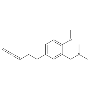 {[5-(2-Isocyanatoethyl)-2-methoxyphenyl]methyl}dimethylamine结构式