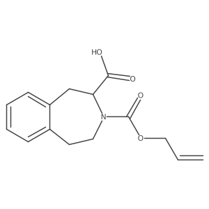 3-[(prop-2-en-1-yloxy)carbonyl]-2,3,4,5-tetrahydro-1H-3-benzazepine-2-carboxylic acid Structure