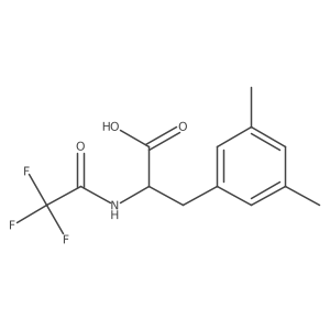 3-(3,5-Dimethylphenyl)-2-(2,2,2-trifluoroacetamido)propanoic acid结构式