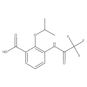 2-(Propan-2-yloxy)-3-(2,2,2-trifluoroacetamido)benzoic acid结构式