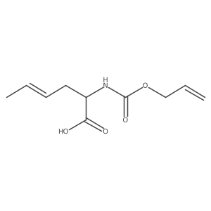 (4E)-2-{[(prop-2-en-1-yloxy)carbonyl]amino}hex-4-enoic acid Structure