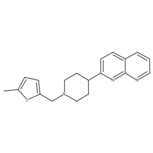 2-{1-[(5-Methylthiophen-2-yl)methyl]piperidin-4-yl}-1,8-naphthyridine Structure