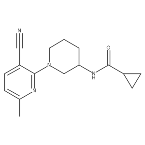 N-[1-(3-cyano-6-methylpyridin-2-yl)piperidin-3-yl]cyclopropanecarboxamide Structure