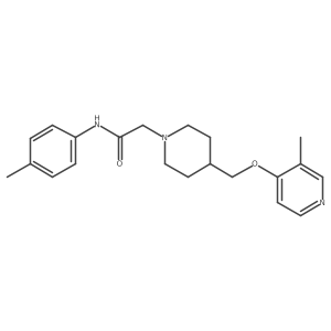 N-(4-methylphenyl)-2-(4-{[(3-methylpyridin-4-yl)oxy]methyl}piperidin-1-yl)acetamide结构式