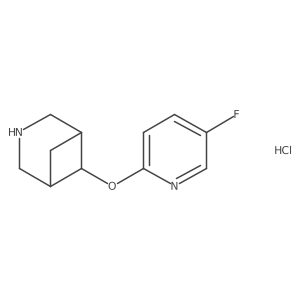 (1R,5S,6r)-6-[(5-fluoropyridin-2-yl)oxy]-3-azabicyclo[3.1.1]heptane hydrochloride结构式