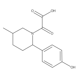 2-(2-(4-Hydroxyphenyl)-5-methylpiperidin-1-yl)-2-oxoacetic acid Structure