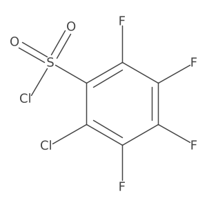 2-Chloro-3,4,5,6-tetrafluorobenzenesulfonyl chloride结构式