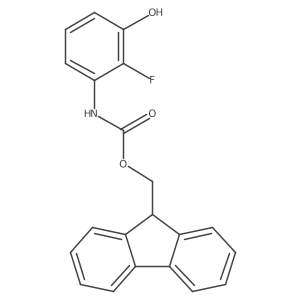 (9H-fluoren-9-yl)methyl N-(2-fluoro-3-hydroxyphenyl)carbamate Structure