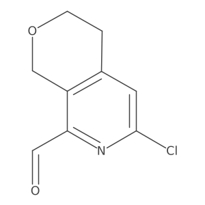 6-Chloro-3,4-dihydro-1H-pyrano[3,4-c]pyridine-8-carboxaldehyde结构式