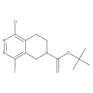 CC(C)(C)OC(=O)N1CCc2c(Cl)nnc(I)c2C1结构式