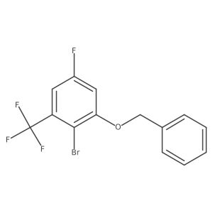 1-(Benzyloxy)-2-bromo-5-fluoro-3-(trifluoromethyl)benzene结构式