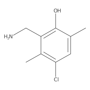 2-(Aminomethyl)-4-chloro-3,6-dimethylphenol Structure