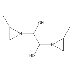 1,2-Bis(2-methyl-1-aziridinyl)-1,2-ethanediol结构式