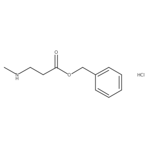 Benzyl 3-(methylamino)propanoate hydrochloride Structure