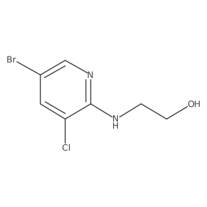 2-(5-Bromo-3-chloro-2-pyridinylamino)ethanol结构式