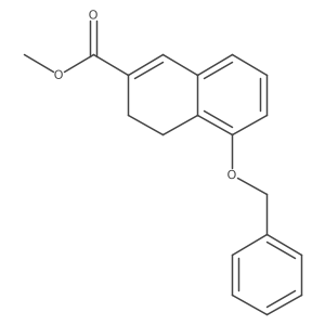 5-(Benzyloxy)-2-(methoxycarbonyl)-3,4-dihydronaphthalene Structure