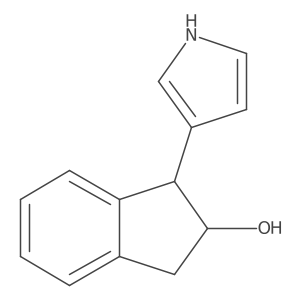 1-(1H-Pyrrol-3-yl)-2,3-dihydro-1H-inden-2-ol结构式