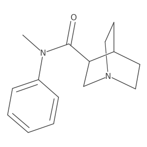 N-Methyl-N-phenyl-1-azabicyclo[2.2.2]octane-3-carboxamide Structure