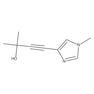 2-Methyl-4-(1-methyl-1H-imidazol-4-yl)-3-butyn-2-ol Structure