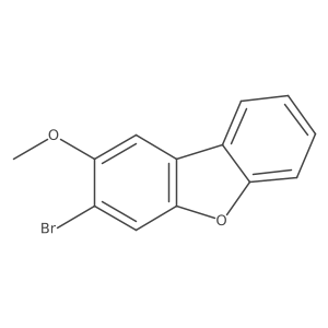 3-Bromo-2-methoxydibenzo[b,d]furan结构式