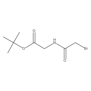 Tert-butyl 2-[(2-bromoacetyl)amino]acetate结构式