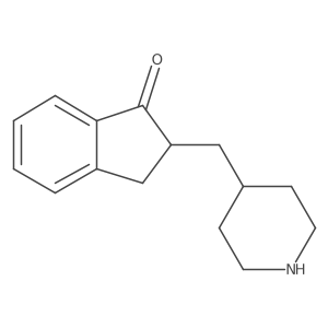 2,3-Dihydro-2-(4-piperidinylmethyl)-1H-inden-1-one Structure