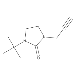 1-tert-Butyl-3-prop-2-ynyl-imidazolidin-2-one Structure