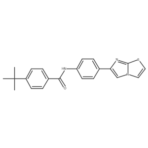 4-(tert-butyl)-N-(4-(imidazo[2,1-b]thiazol-6-yl)phenyl)benzamide结构式