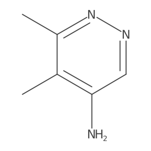5,6-Dimethyl-4-pyridazinamine Structure