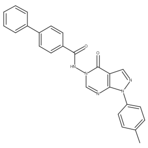 N-(4-oxo-1-(p-tolyl)-1H-pyrazolo[3,4-d]pyrimidin-5(4H)-yl)-[1,1'-biphenyl]-4-carboxamide Structure