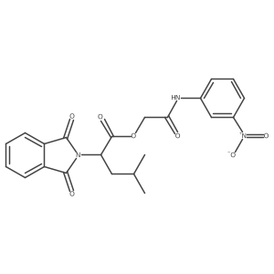 2-[(3-Nitrophenyl)amino]-2-oxoethyl 1,3-dihydro-I+/--(2-methylpropyl)-1,3-dioxo-2H-isoindole-2-acetate Structure
