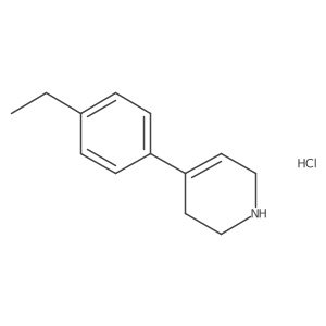 4-(4-Ethylphenyl)-1,2,3,6-tetrahydropyridine hydrochloride结构式