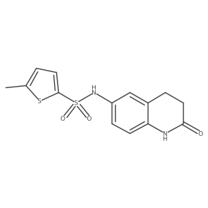 5-methyl-N-(2-oxo-1,2,3,4-tetrahydroquinolin-6-yl)thiophene-2-sulfonamide Structure