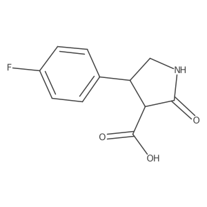 4-(4-Fluorophenyl)-2-oxopyrrolidine-3-carboxylic acid Structure