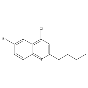 6-Bromo-2-butyl-4-chloroquinoline结构式