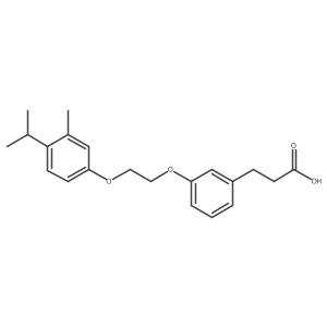 3-[2-[3-Methyl-4-(1-methylethyl)phenoxy]ethoxy]benzenepropanoic acid Structure