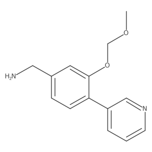 (3-(Methoxymethoxy)-4-(pyridin-3-yl)phenyl)methanamine结构式