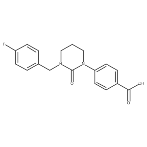 4-(3-(4-fluorobenzyl)-2-oxotetrahydro-1(2H)-pyrimidinyl)benzoic acid结构式