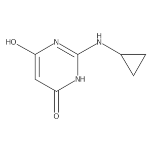2-(Cyclopropylamino)pyrimidine-4,6-diol Structure