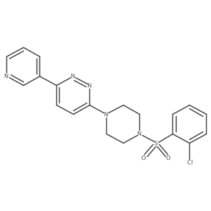 3-(4-((2-Chlorophenyl)sulfonyl)piperazin-1-yl)-6-(pyridin-3-yl)pyridazine结构式