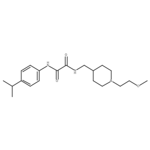 N1-(4-isopropylphenyl)-N2-((1-(2-methoxyethyl)piperidin-4-yl)methyl)oxalamide结构式